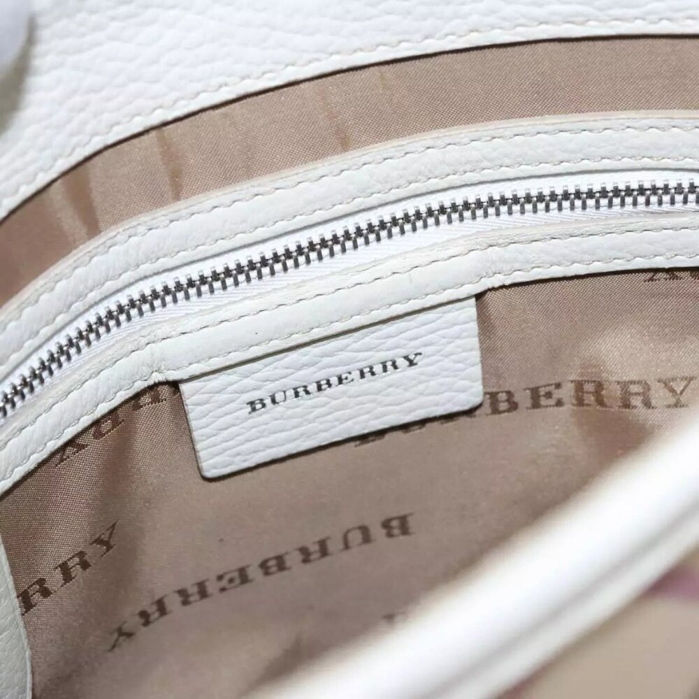 BURBERRY Nova Check Shoulder Bag Canvas Beige Auth - Picture 14 of 16
